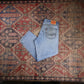 Levi's 550 W34 L28 Tapered Leg Relaxed Fit Classic Ripped Style Blue Denim Jeans
