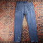 Wrangler Orange Tab W36 L33 Straight Leg Classic Ripped Style Blue Denim Jeans