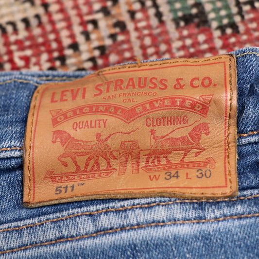 Levi's 511 W32 L29 Slim Fit Blue Denim Jeans