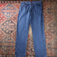 Wrangler W38 L34 Straight Leg Relaxed Fit Blue Denim Jeans