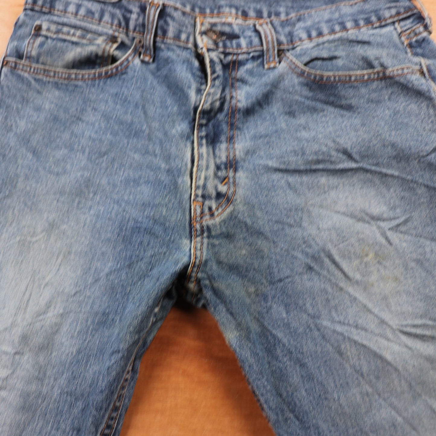 Levi's 505 Red Tab W34 L29 Straight Leg Regular Fit Blue Denim Jeans