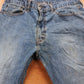 Levi's 505 Red Tab W34 L29 Straight Leg Regular Fit Blue Denim Jeans
