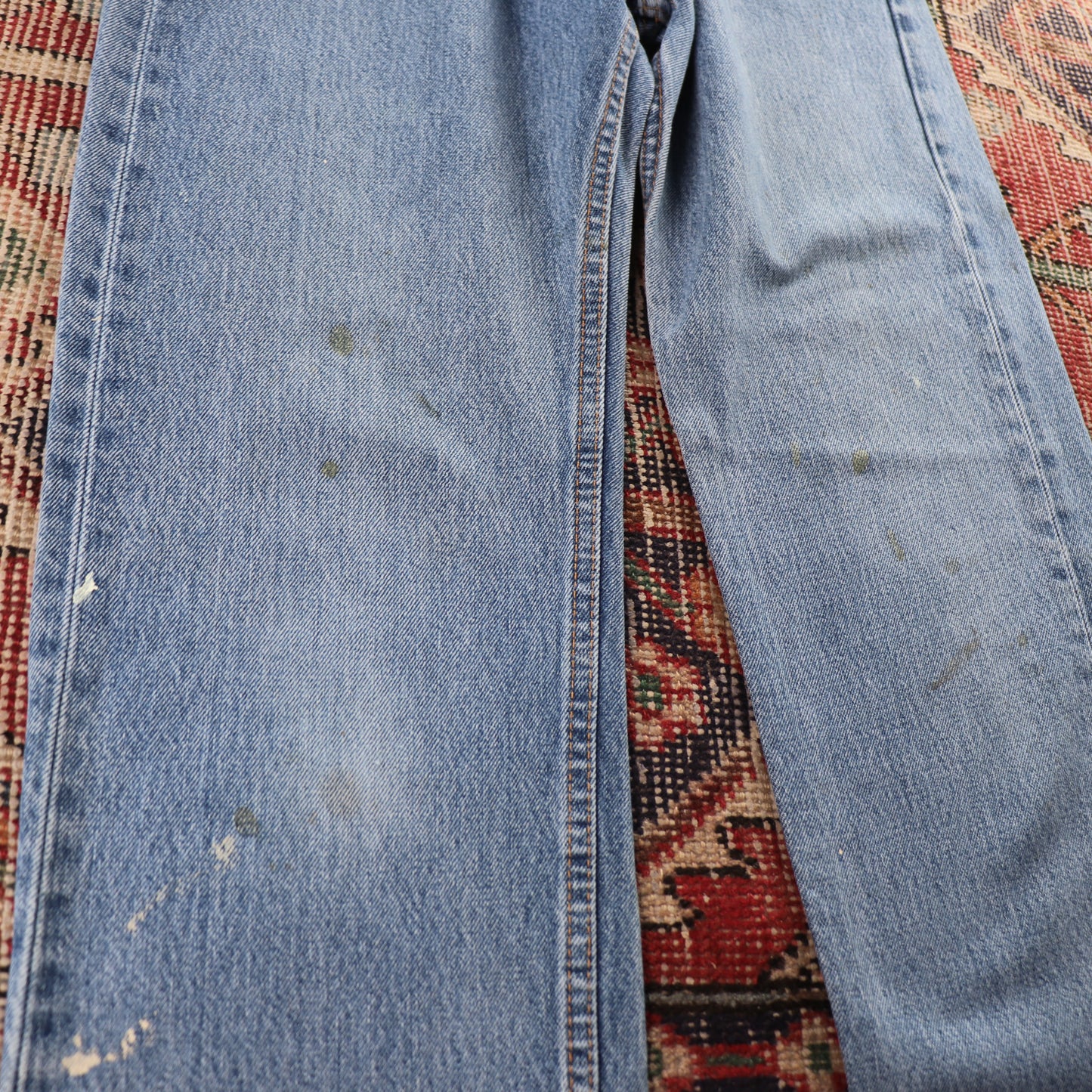 Levi's 505 Red Tab W32 L33 Straight Leg Regular Fit Blue Denim Jeans