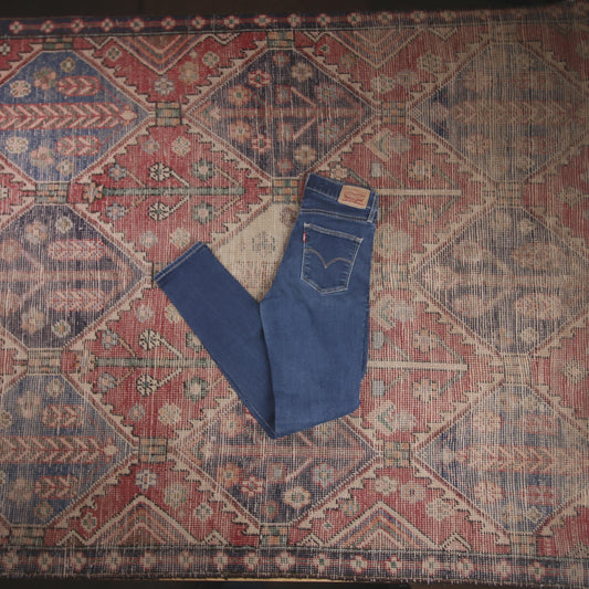 Levi's W24 L28 Skinny Blue Denim Jeans