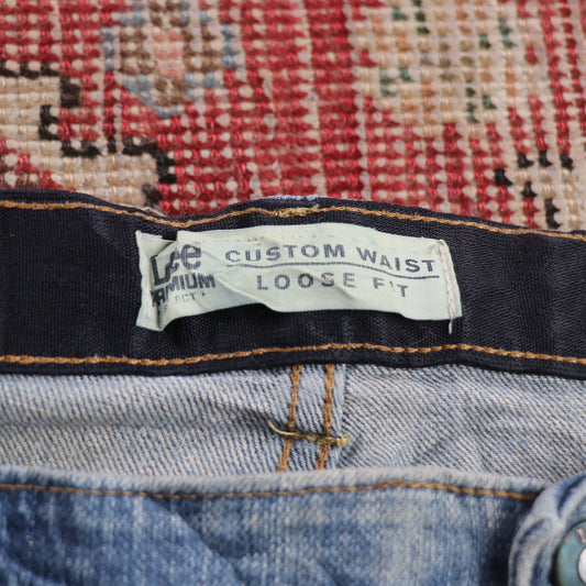 Lee W46 L29 Loose Fit Blue Denim Jeans