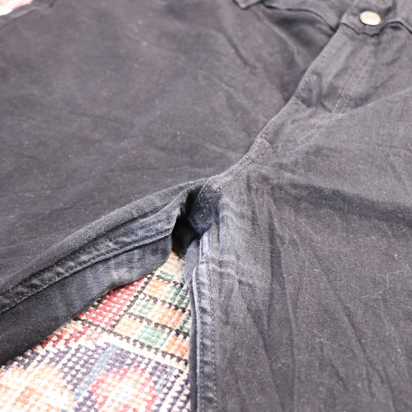 Levi's Signature W40 L27 Straight Leg Regular Fit Black Denim Jeans