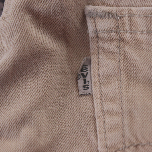 Levi's W64 L29 Straight Leg Beige Denim Jeans
