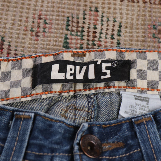Levi's W26 L26 Straight Leg Blue Denim Jeans