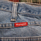 Wrangler W36 L31 Relaxed Classic Ripped Style Blue Denim Jeans