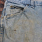 Wrangler W32 L30 Straight Leg Relaxed Fit Classic Ripped Style Blue Denim Jeans