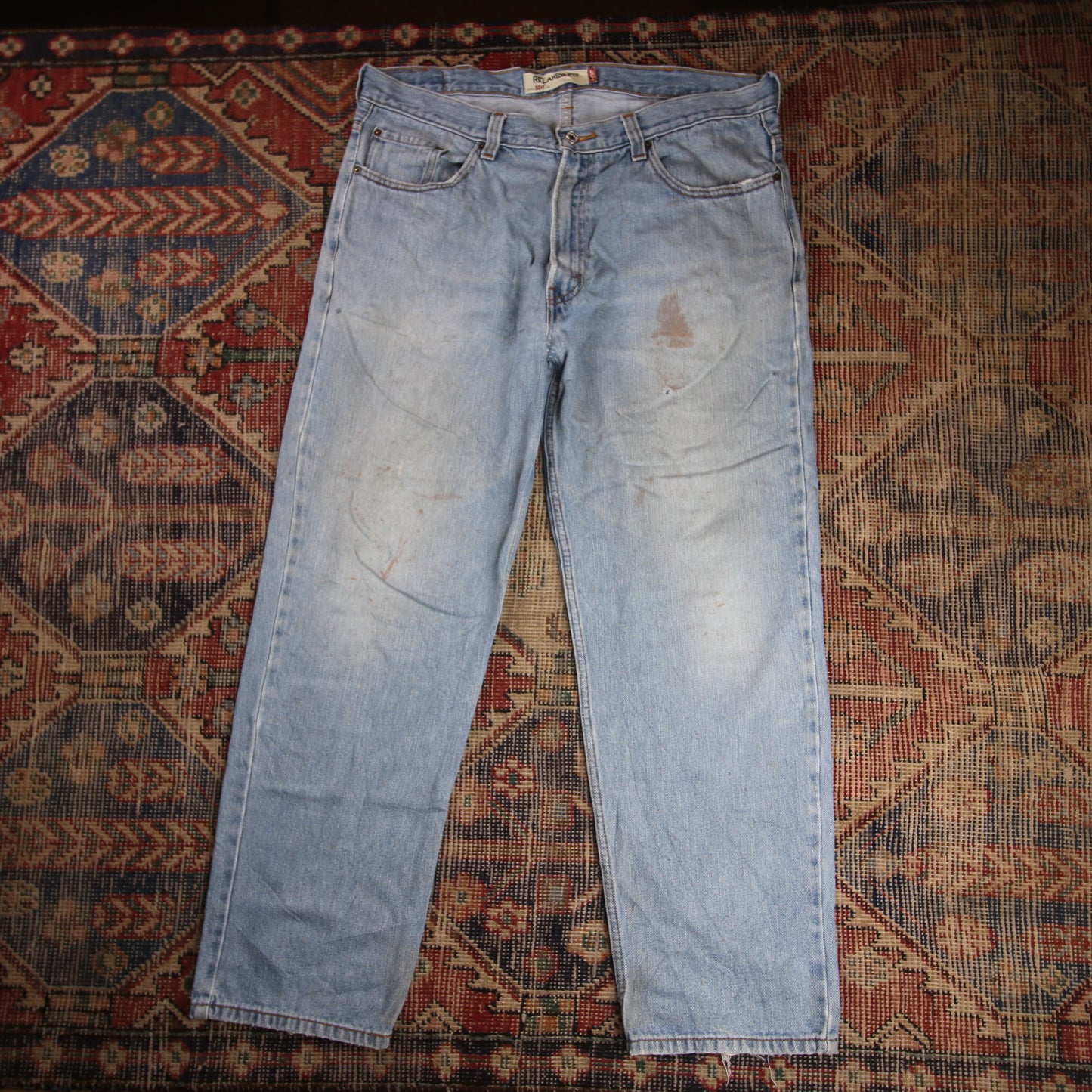 Levi's 550 W38 L30 Tapered Leg Relaxed Fit Blue Denim Jeans