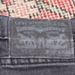 Levi's 514 W40 L31 Straight Leg Black Denim Jeans