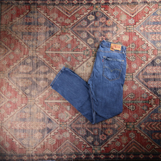 Levi's 505 Red Tab W32 L30 Straight Leg Regular Fit Blue Denim Jeans