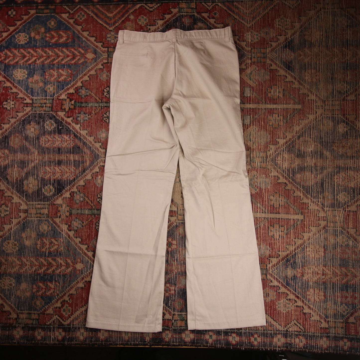 Dickies W32 L28 Straight Leg Beige Cotton Blend Trousers