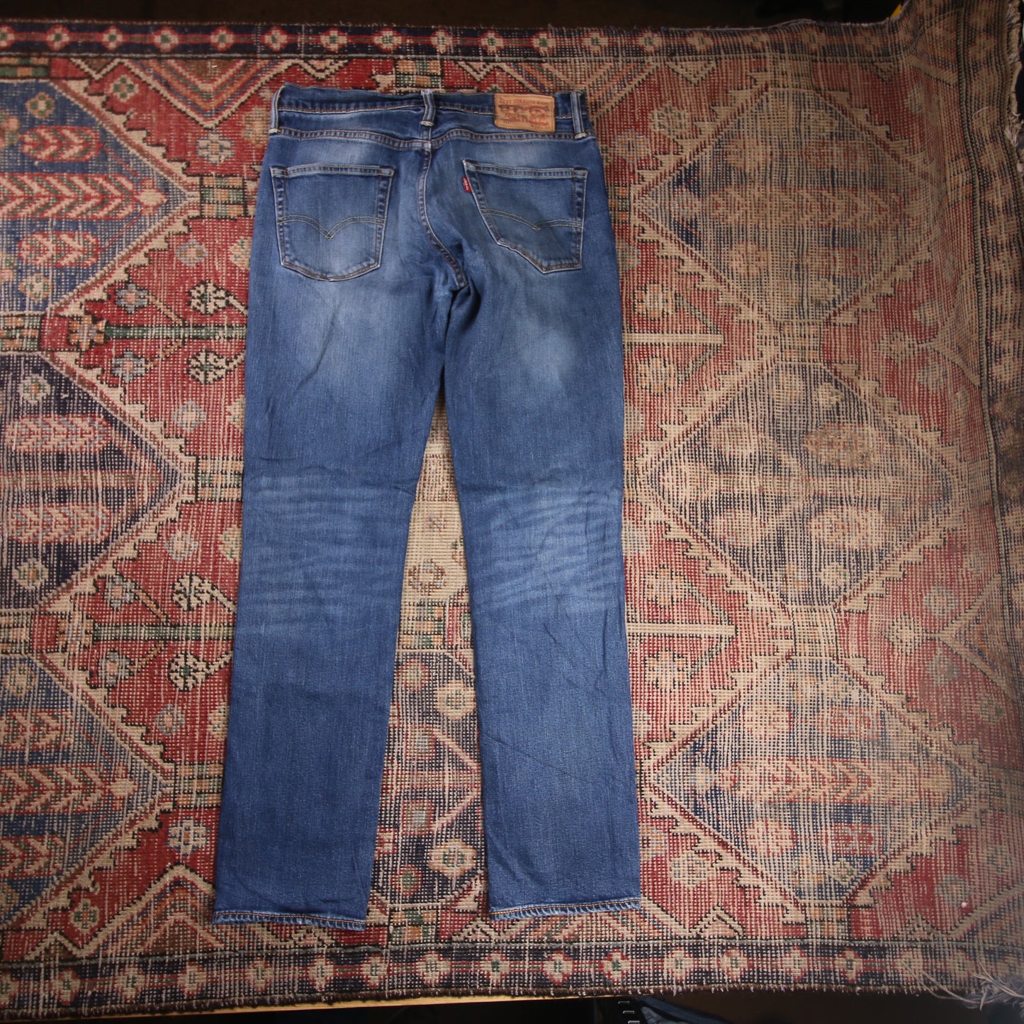 Levi's 511 W30 L30 Slim Fit Classic Ripped Style Blue Denim Jeans