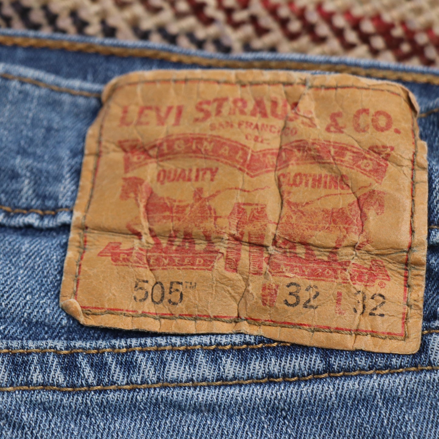 Levi's 505 W30 L31 Straight Leg Regular Fit Blue Denim Jeans