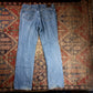 Lee W36 L32 Straight Leg Blue Denim Jeans