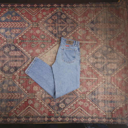 Wrangler W30 L30 Straight Leg Relaxed Fit Blue Denim Jeans