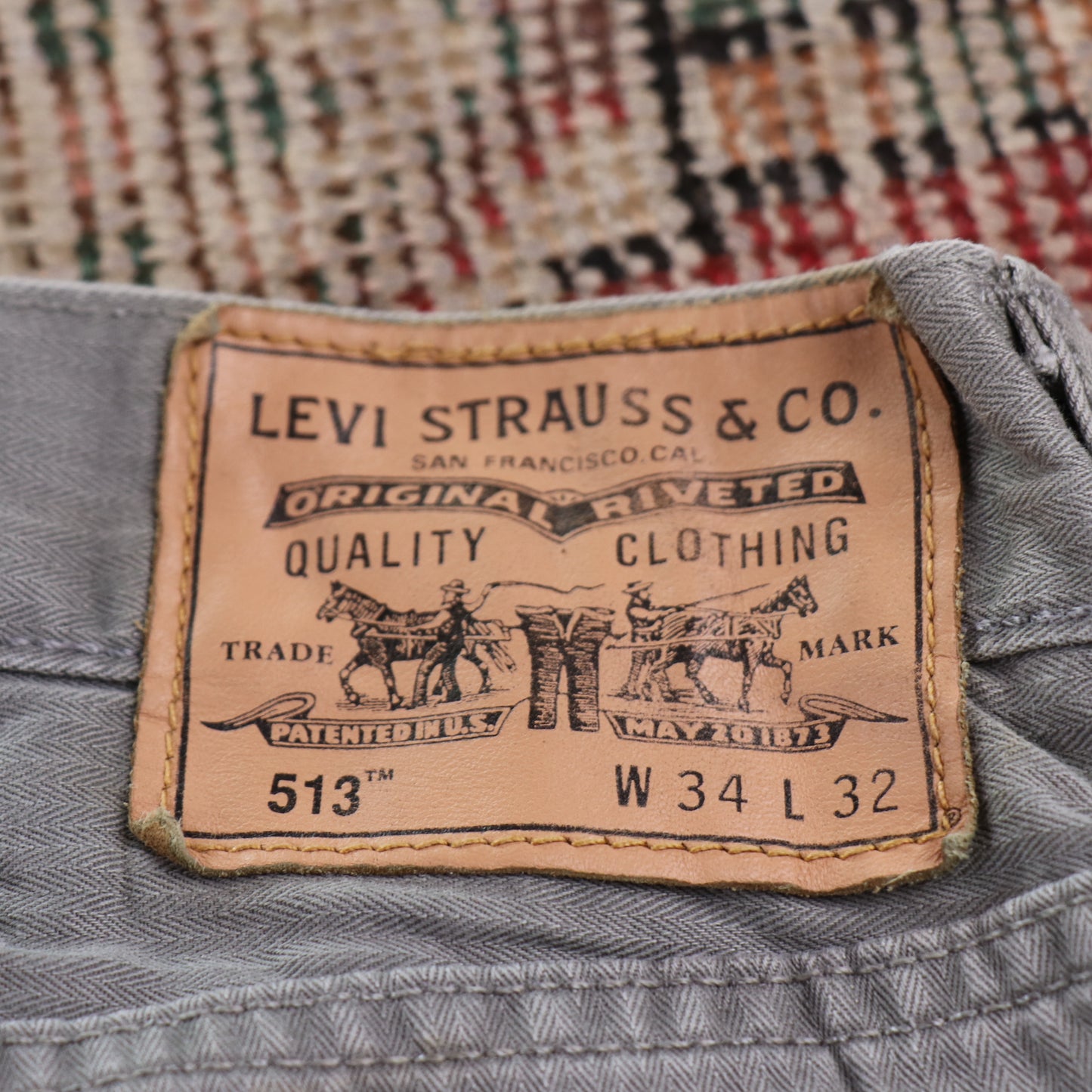 Levi's 513 W32 L31 Straight Leg Slim Fit Grey Denim Jeans