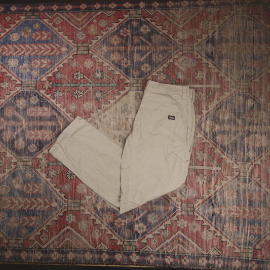 Dickies W32 L30 Straight Leg Beige Cotton Blend Trousers