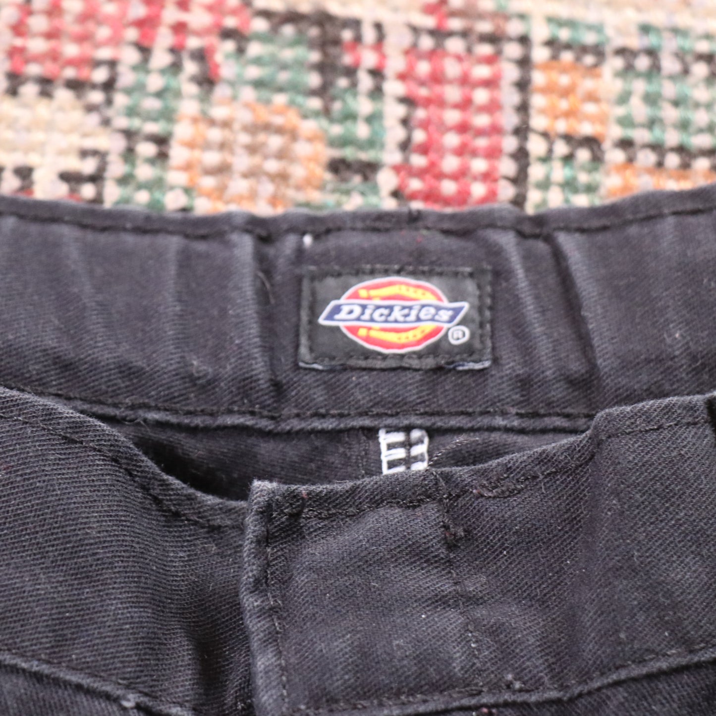 Levi's W30 L30 Straight Leg Black Cotton Blend Trousers