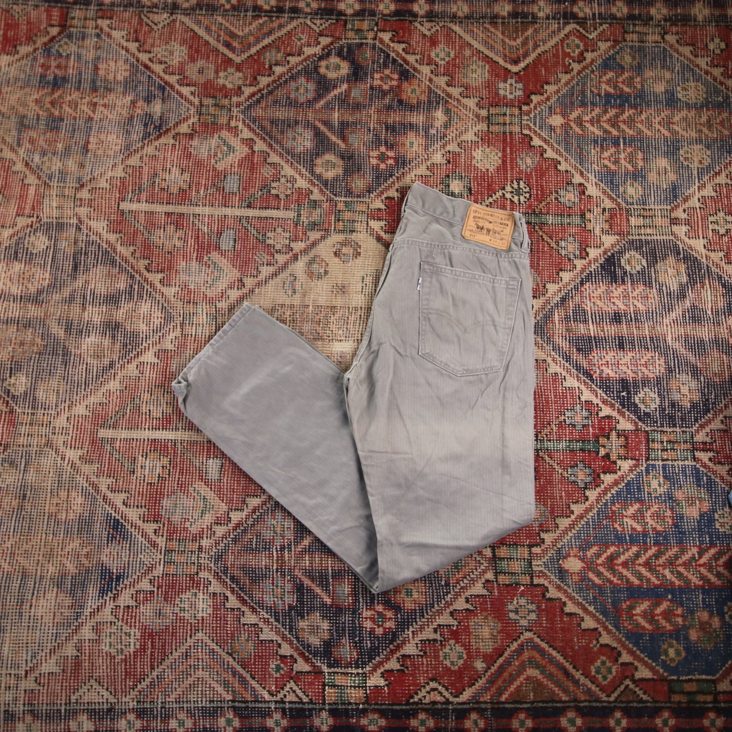 Levi's 513 W32 L31 Straight Leg Slim Fit Grey Denim Jeans