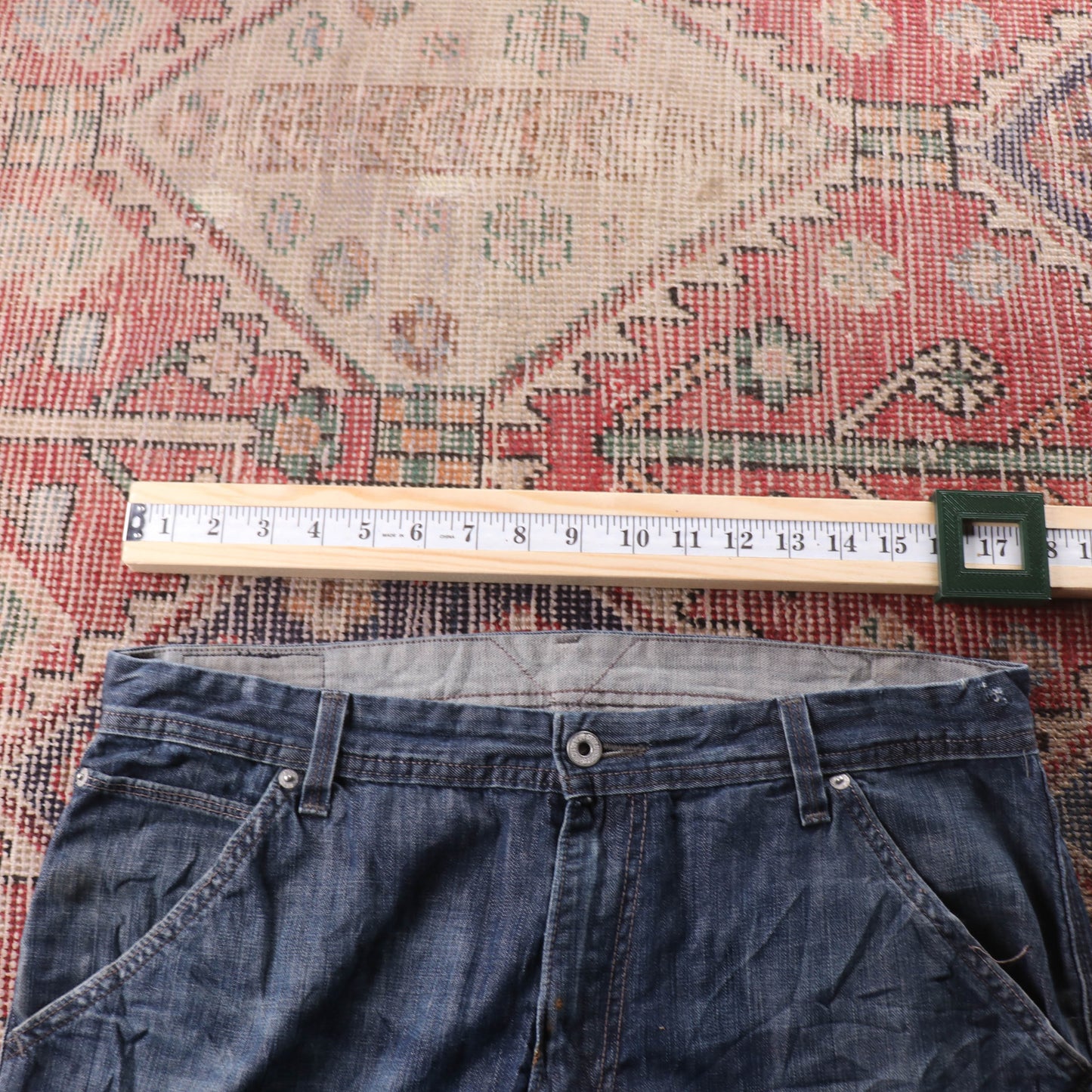 Levi's 514 Red Tab W38 L34 Straight Leg Blue Denim Jeans