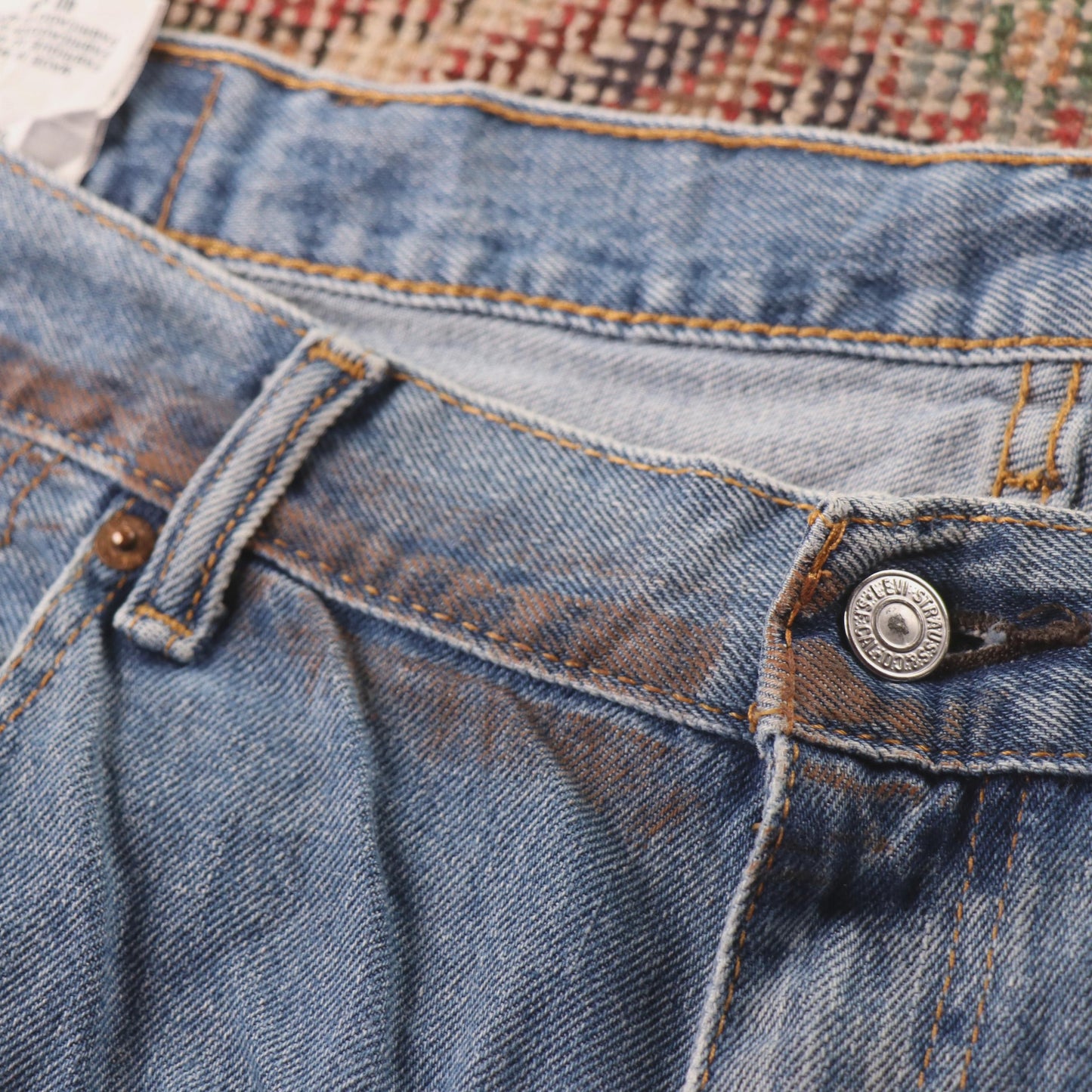 Levi's 550 Red Tab W40 L33 Tapered Leg Relaxed Fit Blue Denim Jeans