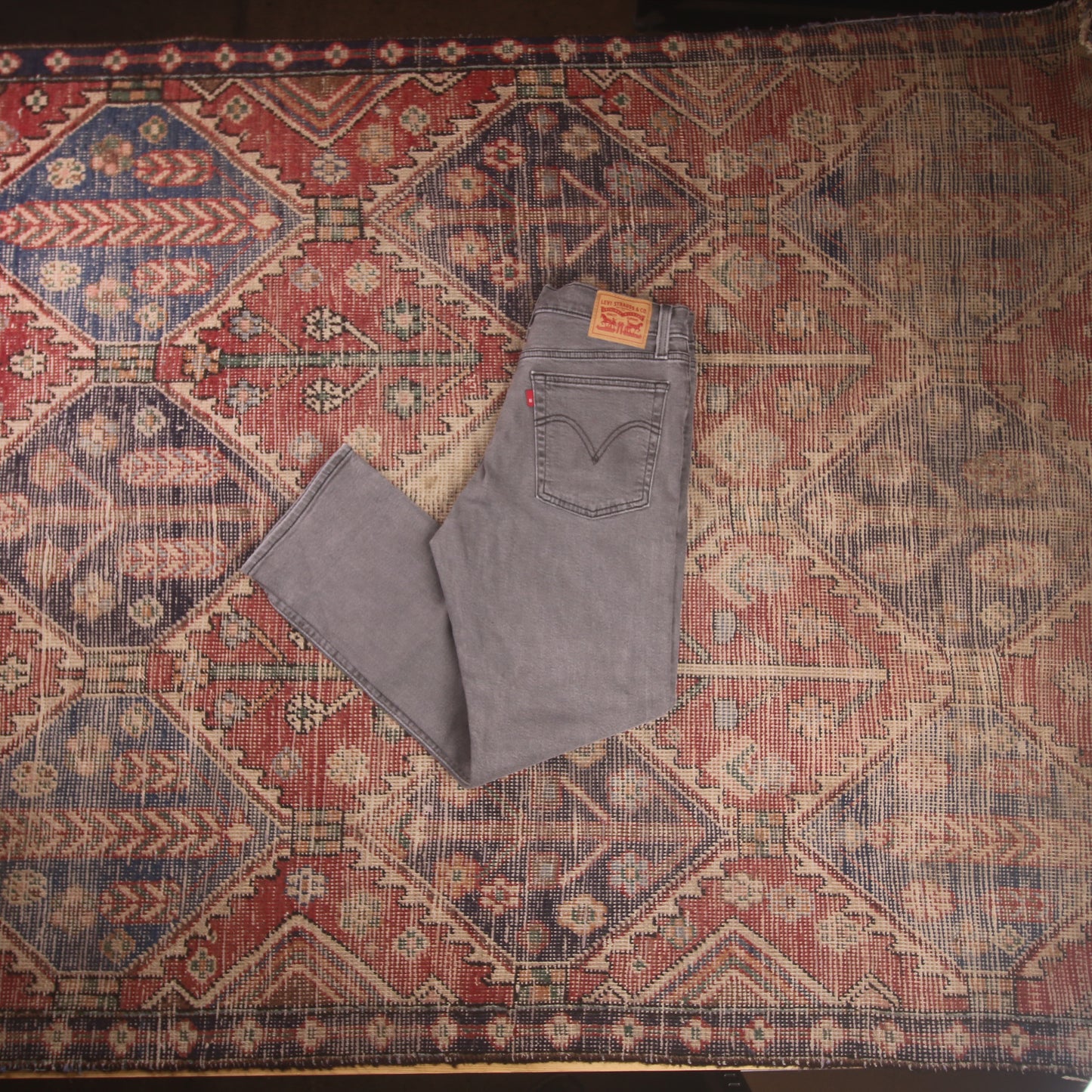 Levi's 501 W30 L26 Original Fit Grey Denim Jeans