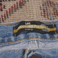 Lee W38 L28 Straight Leg Regular Fit Blue Denim Jeans