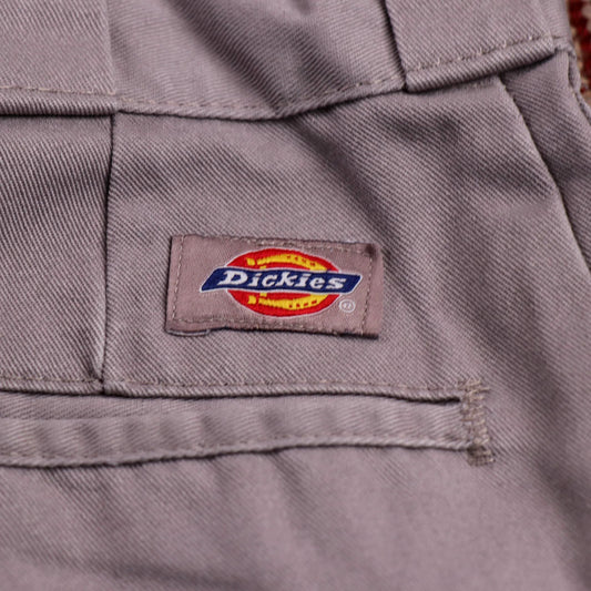 Dickies 874 W34 L32 Straight Leg Beige Cotton Blend Trousers