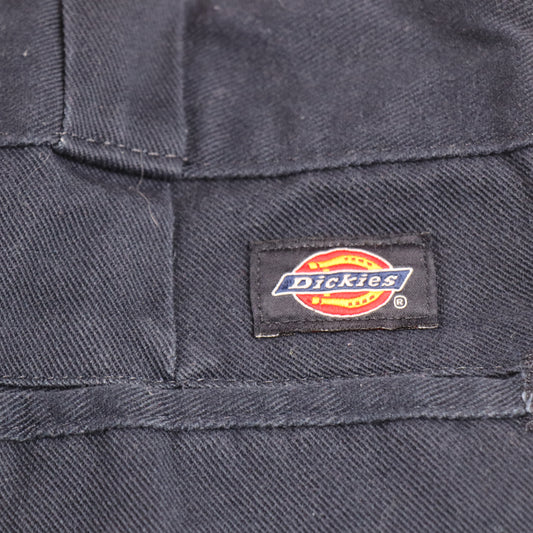 Dickies W30 L29 Straight Leg Blue Cotton Blend Trousers