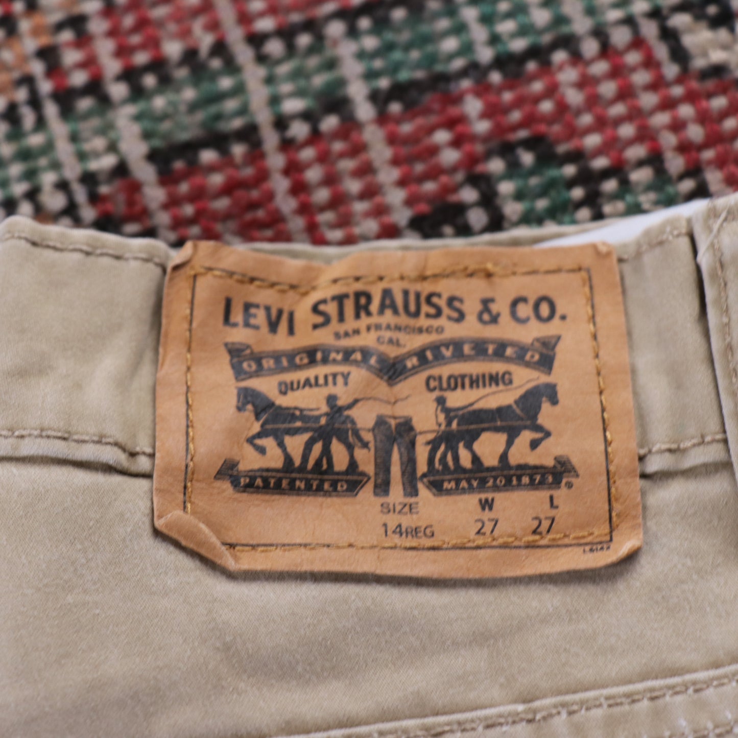 Levi's 511 W26 L27 Slim Fit Beige Denim Jeans