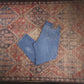 Wrangler W38 L30 Straight Leg Relaxed Fit Blue Denim Jeans