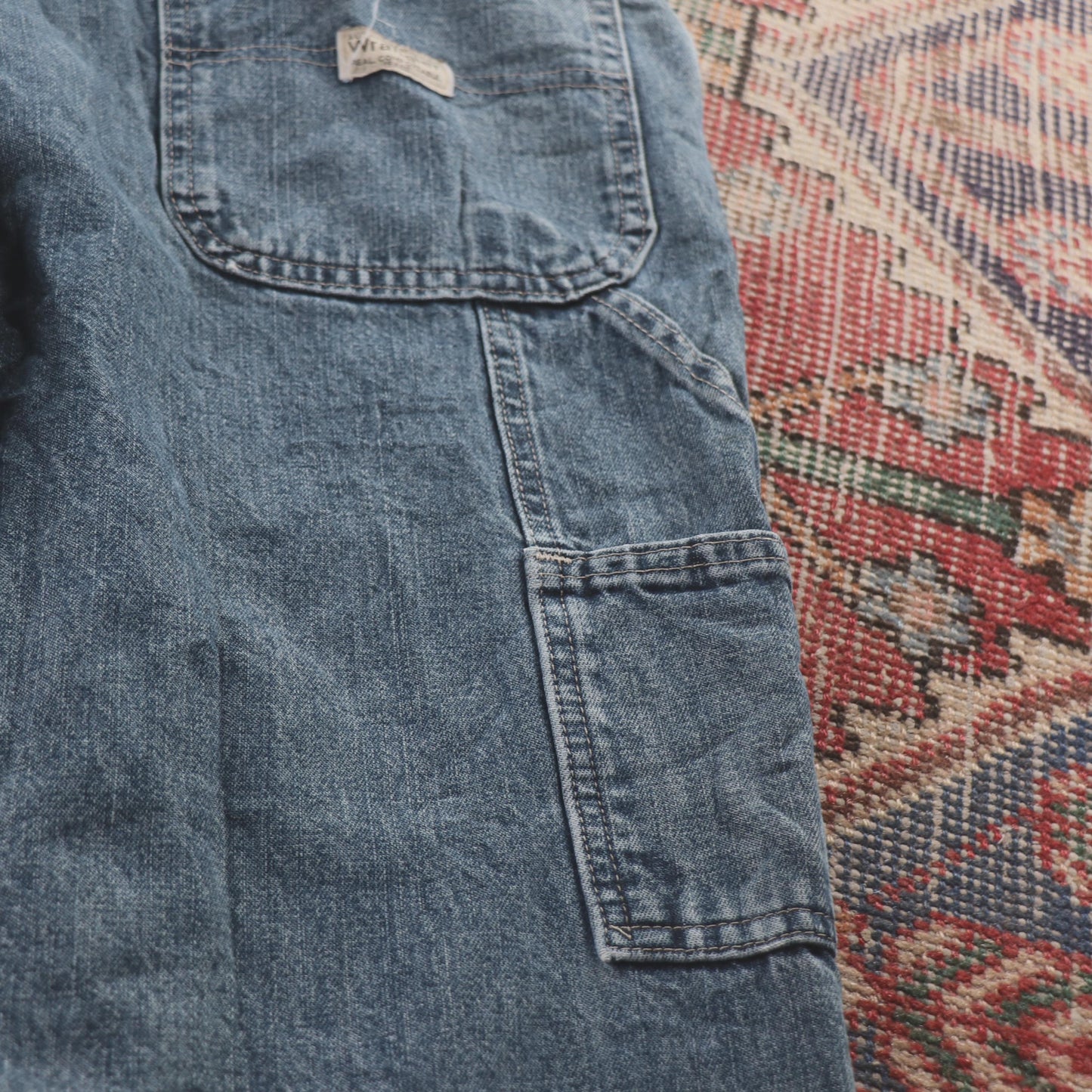 Wrangler W38 L31 Relaxed Blue Denim Jeans