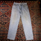 Lee W34 L32 Straight Leg Relaxed Fit Blue Denim Jeans