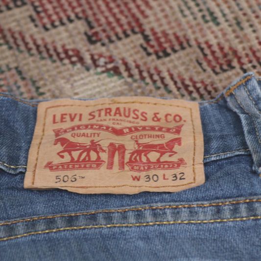 Levi's 506 W30 L30 Straight Leg Blue Denim Jeans