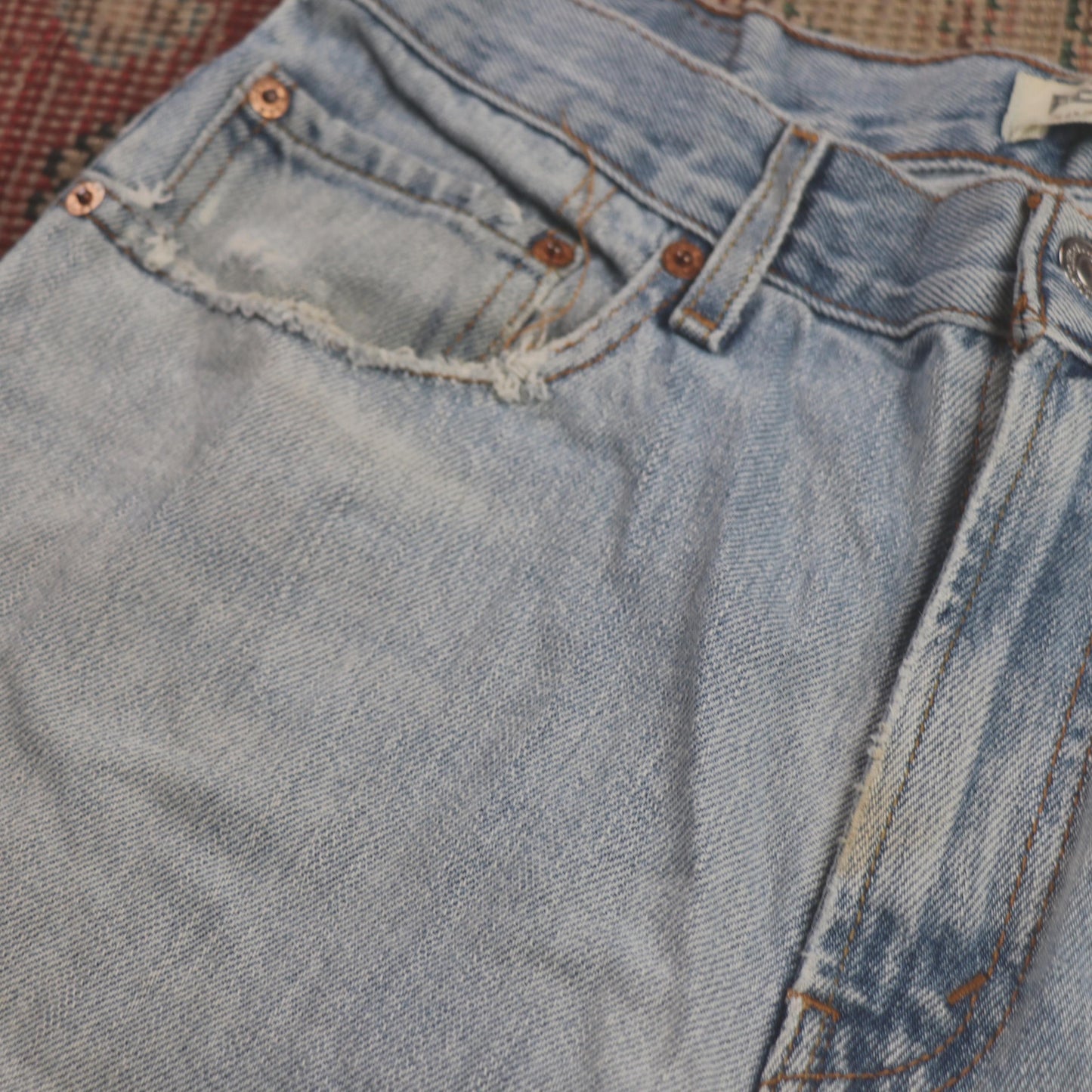 Levi's 505 W32 L28 Straight Leg Regular Fit Blue Denim Jeans