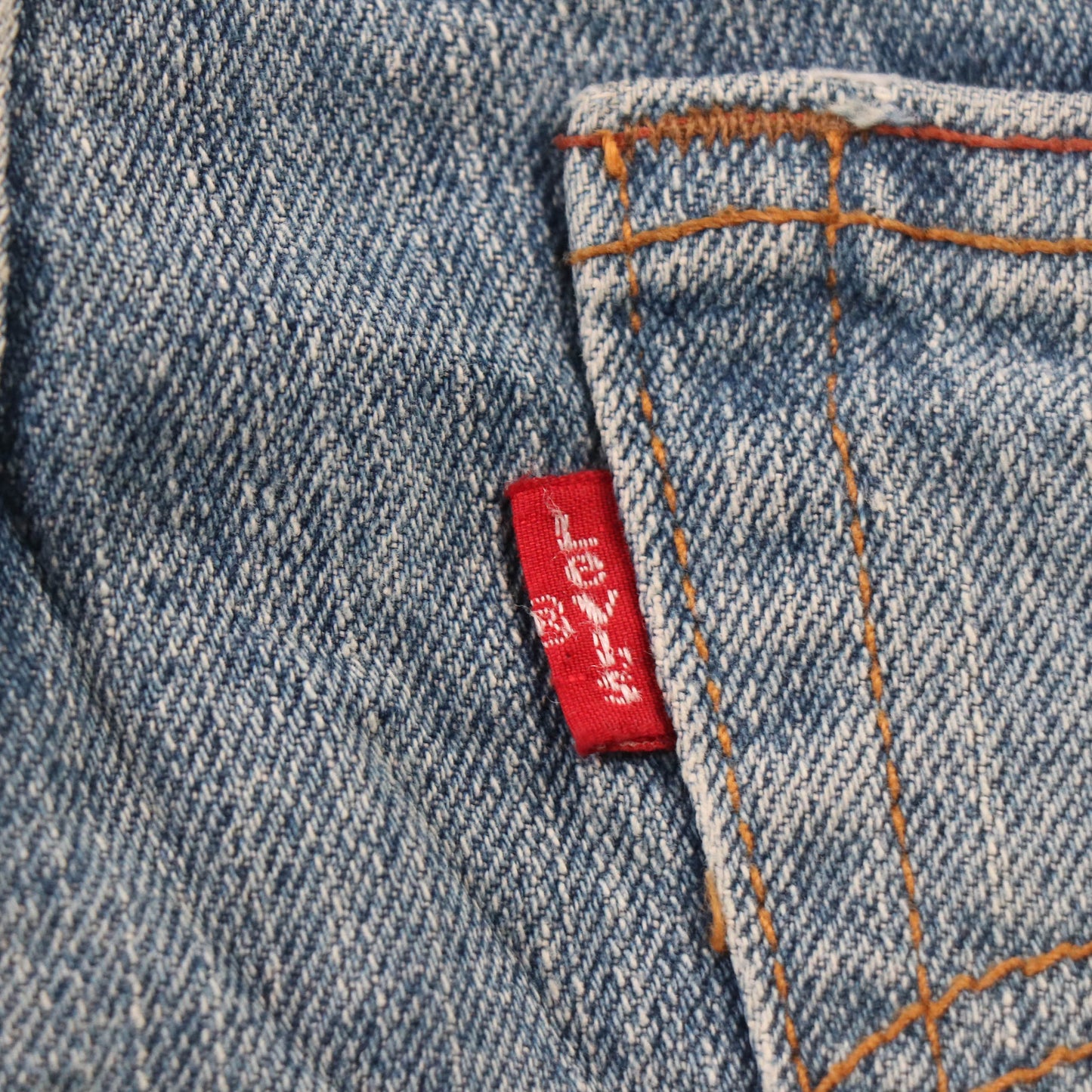 Levi's 505 Red Tab W30 L32 Straight Leg Regular Fit Blue Denim Jeans