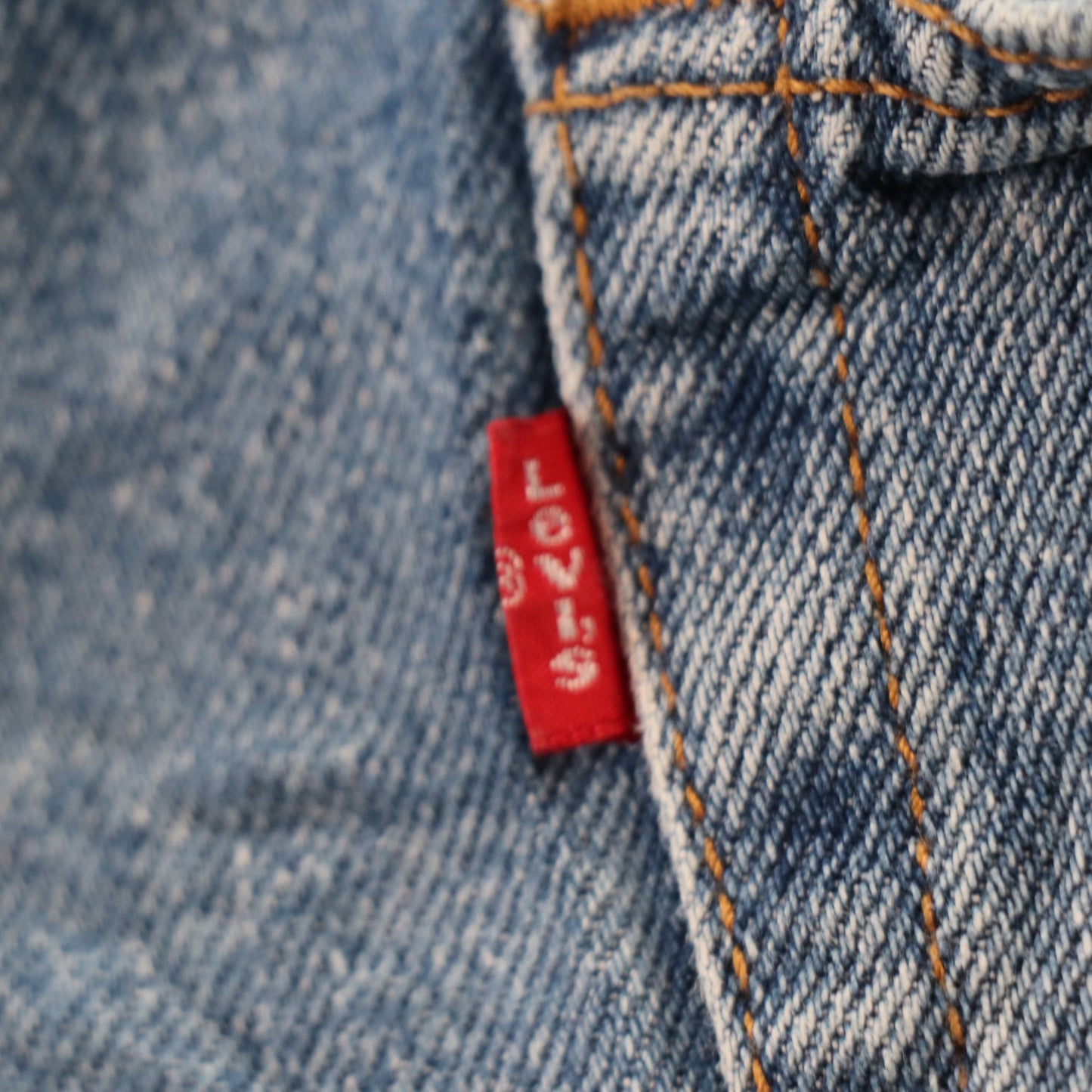 Levi's 550 Red Tab W38 L29 Tapered Leg Relaxed Fit Blue Denim Jeans