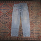 Levi's W34 L28 Tapered Leg Loose Fit Classic Ripped Style Blue Denim Jeans