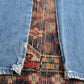 Wrangler W34 L30 Straight Leg Relaxed Fit Blue Denim Jeans
