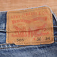 Levi's 505 Red Tab W36 L32 Straight Leg Regular Fit Blue Denim Jeans