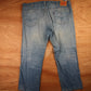 Levi's 505 Red Tab W48 L30 Straight Leg Regular Fit Classic Ripped Style Blue De