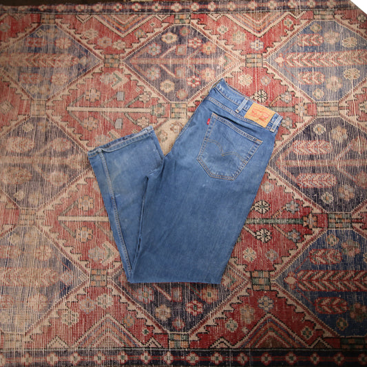 Levi's 505 W40 L30 Straight Leg Regular Fit Blue Denim Jeans