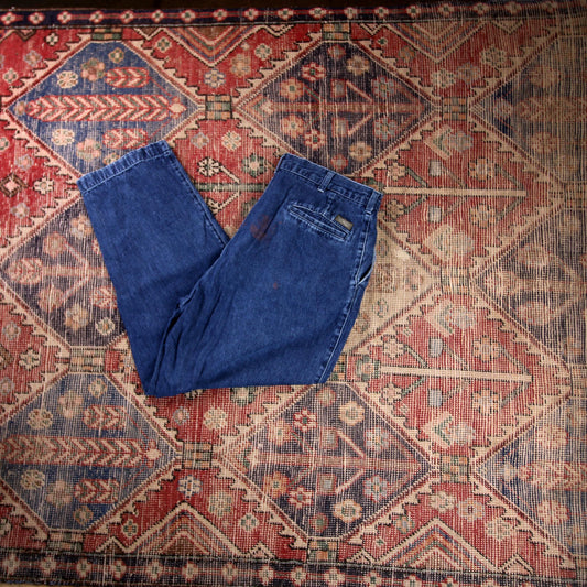Lee W34 L28 Straight Leg Relaxed Fit Blue Denim Jeans