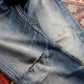 Levi's 504 W30 L30 Straight Leg Regular Fit Classic Ripped Style Blue Denim Jean