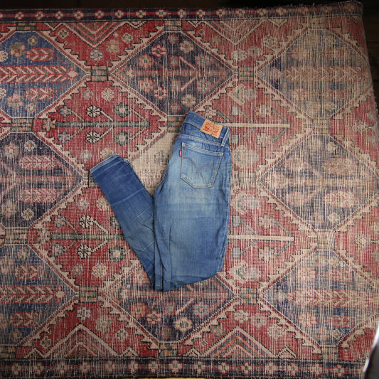 Levi's 710 W26 L30 Skinny Blue Denim Jeans