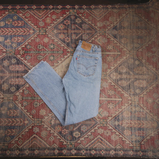 Levi's 505 W30 L33 Straight Leg Regular Fit Blue Denim Jeans