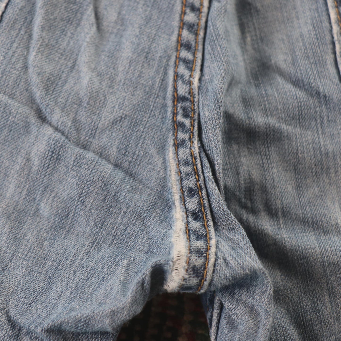 Levi's 505 Red Tab W34 L33 Straight Leg Regular Fit Blue Denim Jeans